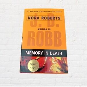 Nora Roberts Signed Copy J.D Writing As Robb Memory In Death Hardback Book